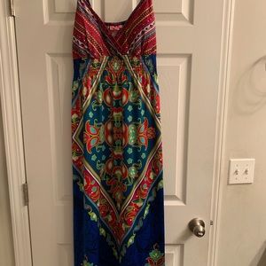 Large multicolored maxi dress